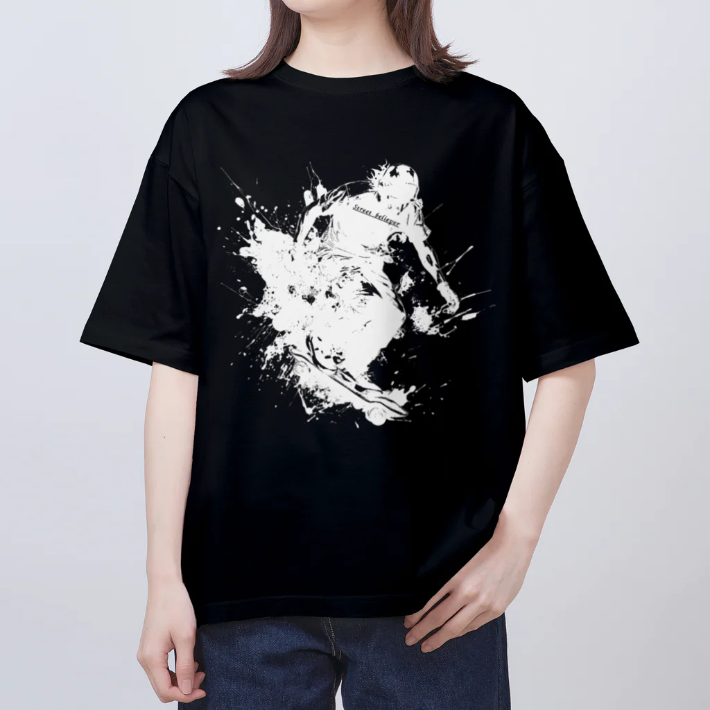 じょいちぃのStreet believer（黒） Oversized T-Shirt