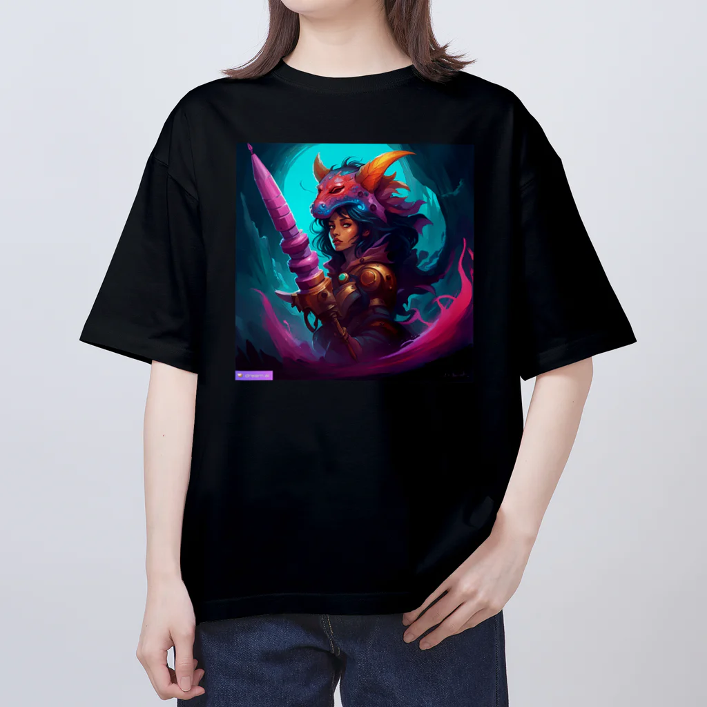 AI.comのAIびじょモンアート オーバーサイズTシャツ