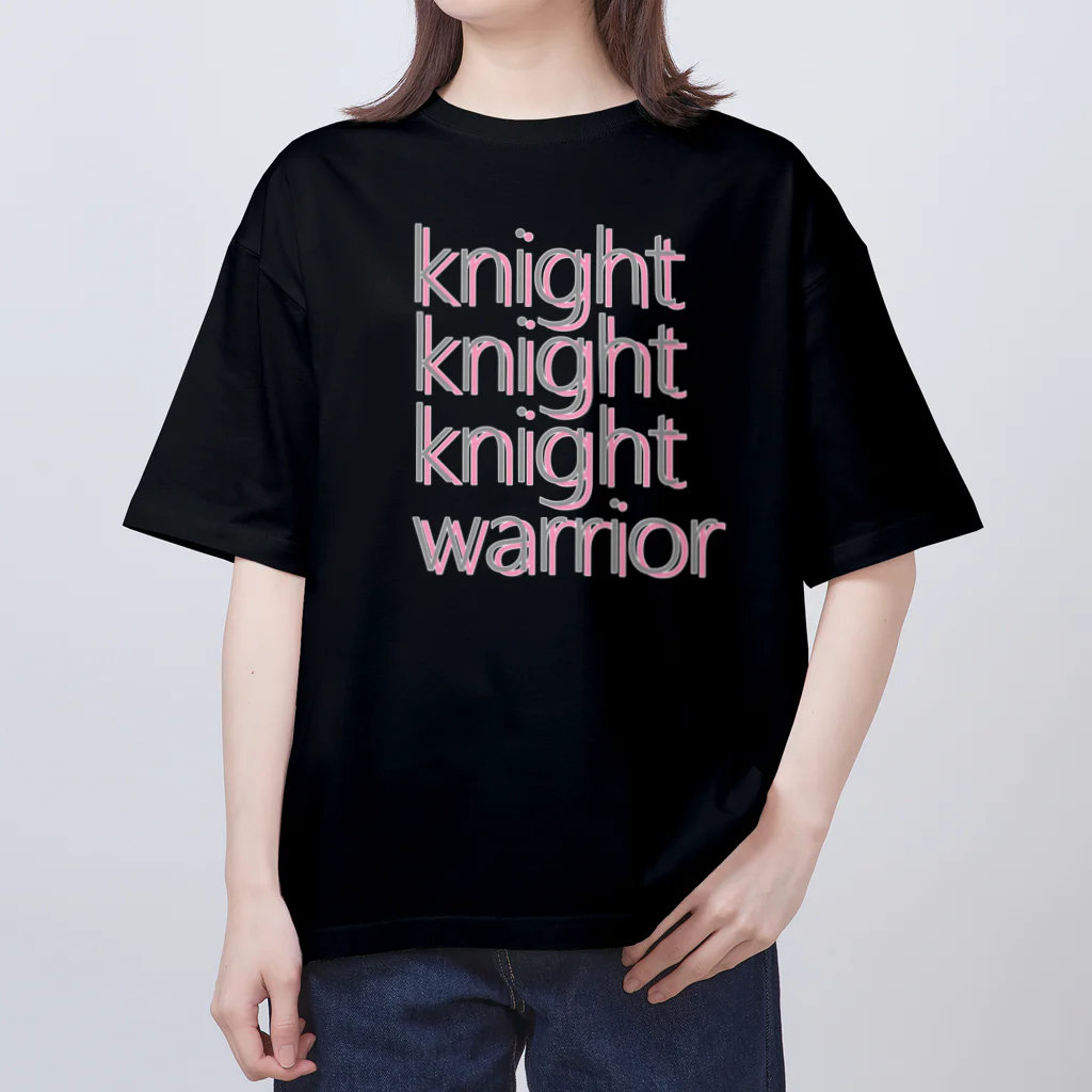 アルカナマイル SUZURI店 (高橋マイル)元ネコマイル店の3 knights,1 warrior(English ver.) オーバーサイズTシャツ