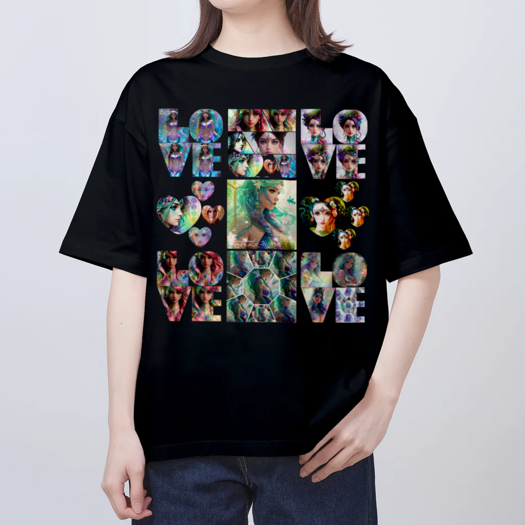 💖宇宙整体♪🌈♪こころからだチャンネル♪💖のuniversal princess and mermaid2023 Oversized T-Shirt