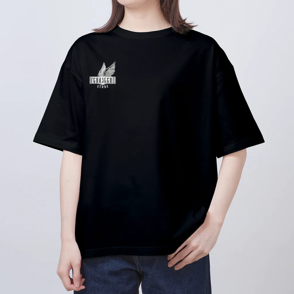 RENASCENTのストリートウェア彫刻プリント T シャツ #SanctumOfAsh Oversized T-Shirt