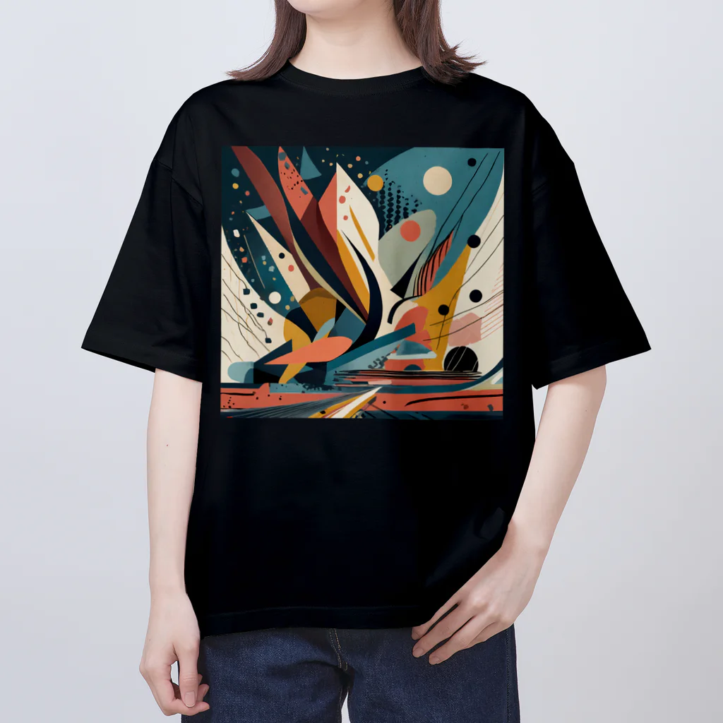 のんびりアート工房のガラクタアート Oversized T-Shirt