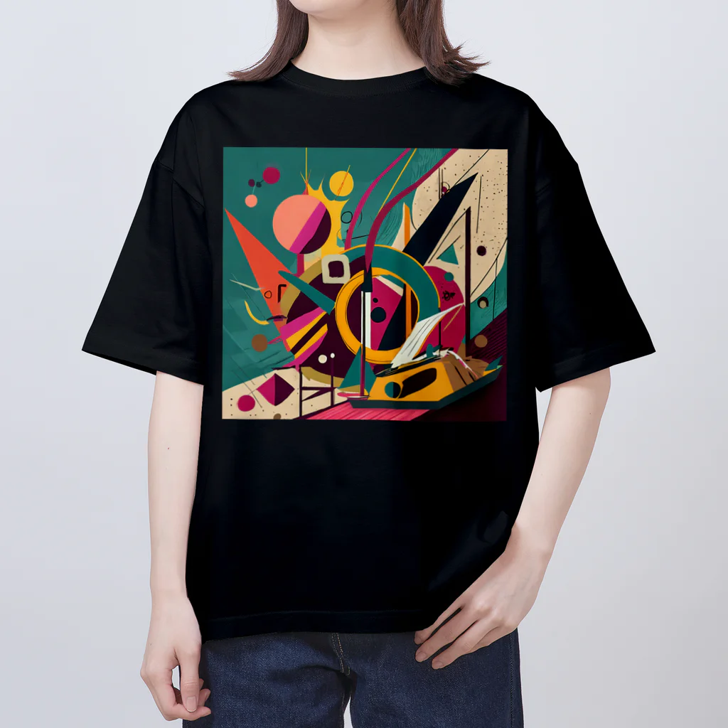 のんびりアート工房のガラクタアート Oversized T-Shirt