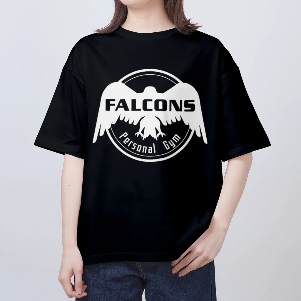 Personal Gym FALCONSのチームFALCONSホワイト オーバーサイズTシャツ