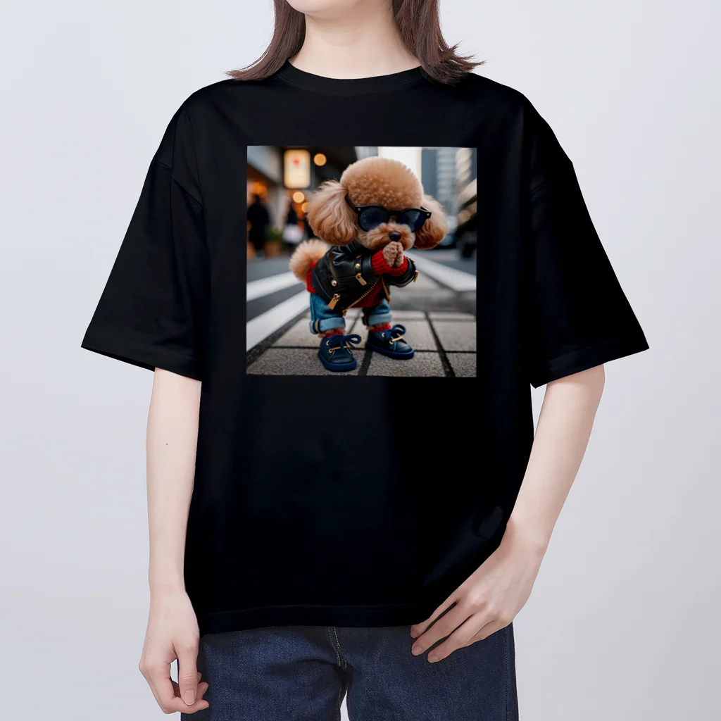 TABO1192のトイプードルのひかるくん(ごめんバージョン) Oversized T-Shirt