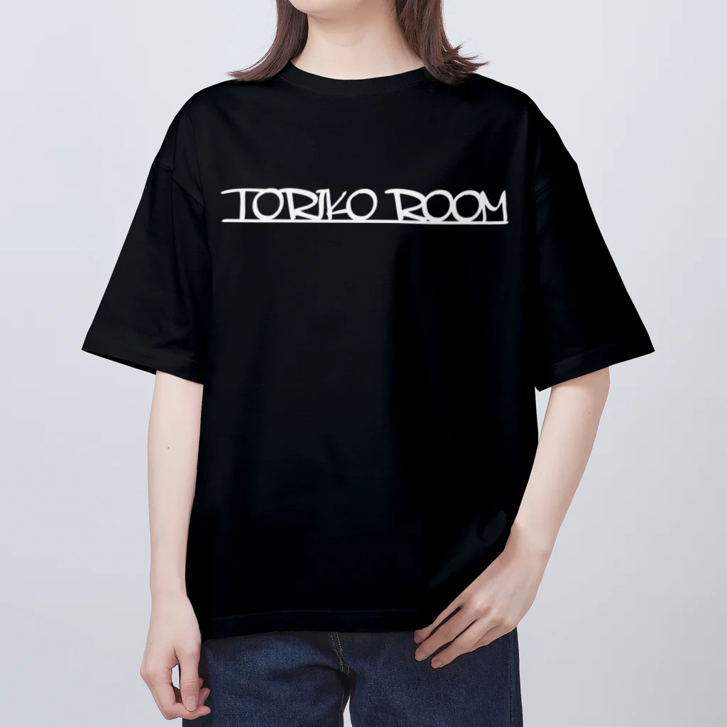 TORIKO ROOMの「TORIKO ROOM」ショップロゴアイテム フォントホワイト Oversized T-Shirt