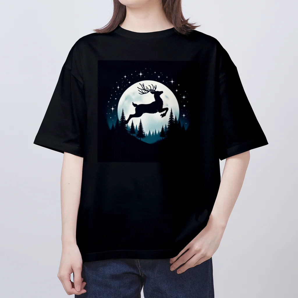 niko&PANDA shopの自由なトナカイ オーバーサイズTシャツ