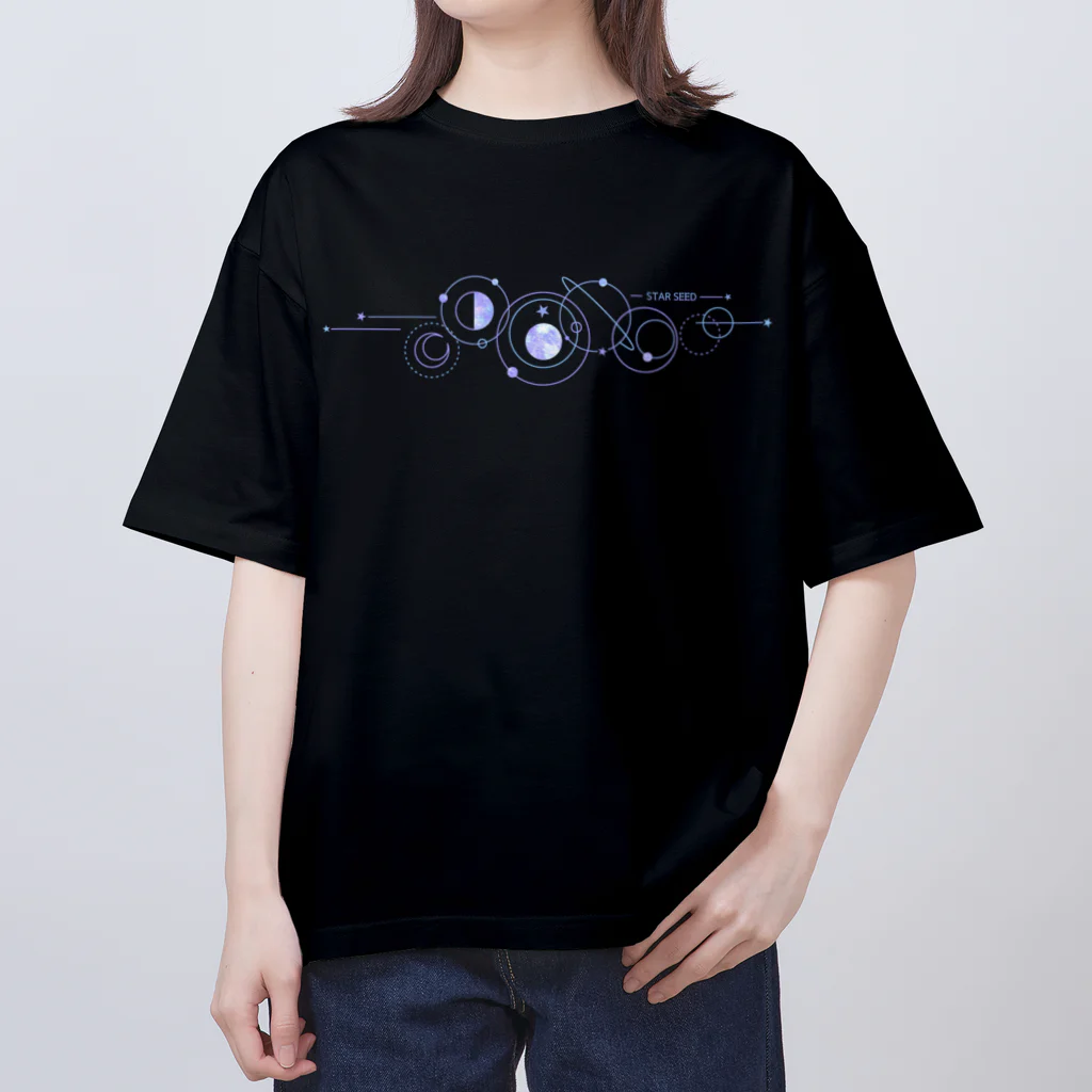 香庭くゆるのスターシード/宇宙/星 オーバーサイズTシャツ