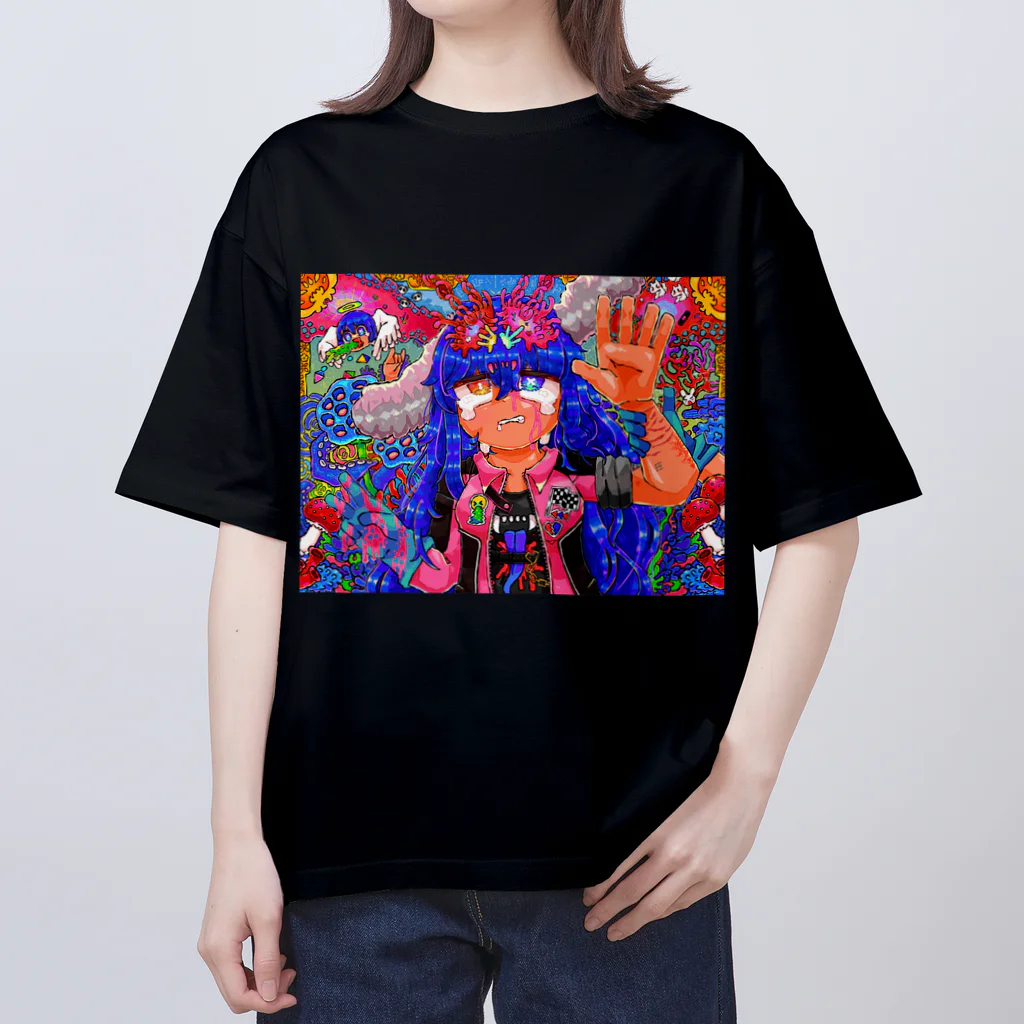 Gesyu's megaranica friends!のげしゅちゃんの宗教画 オーバーサイズTシャツ