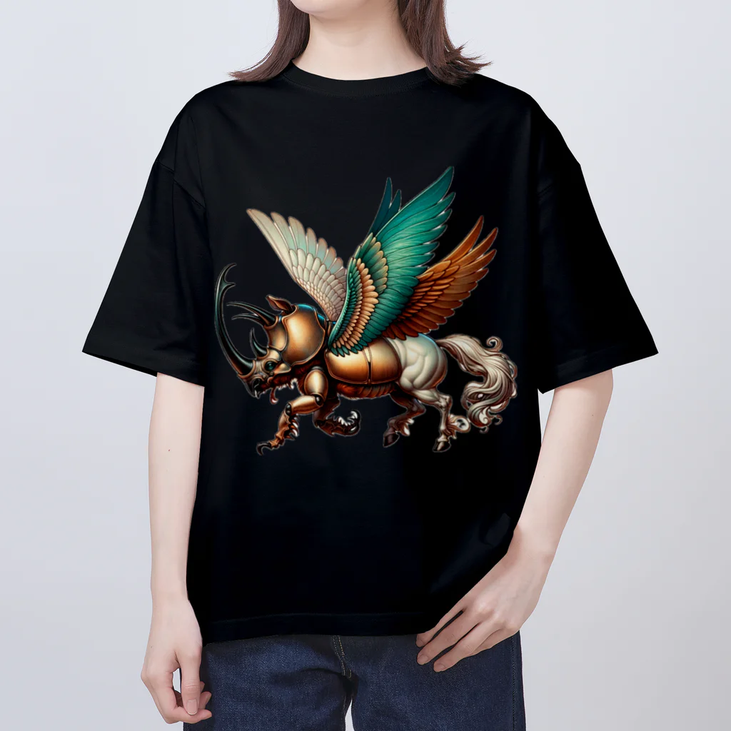 animal×animalのbeetle×pegasus=? オーバーサイズTシャツ