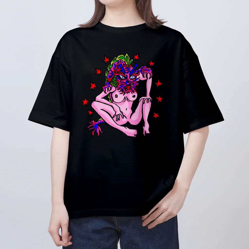 JINPIN (仁品)のドラゴンヘッドガール Oversized T-Shirt