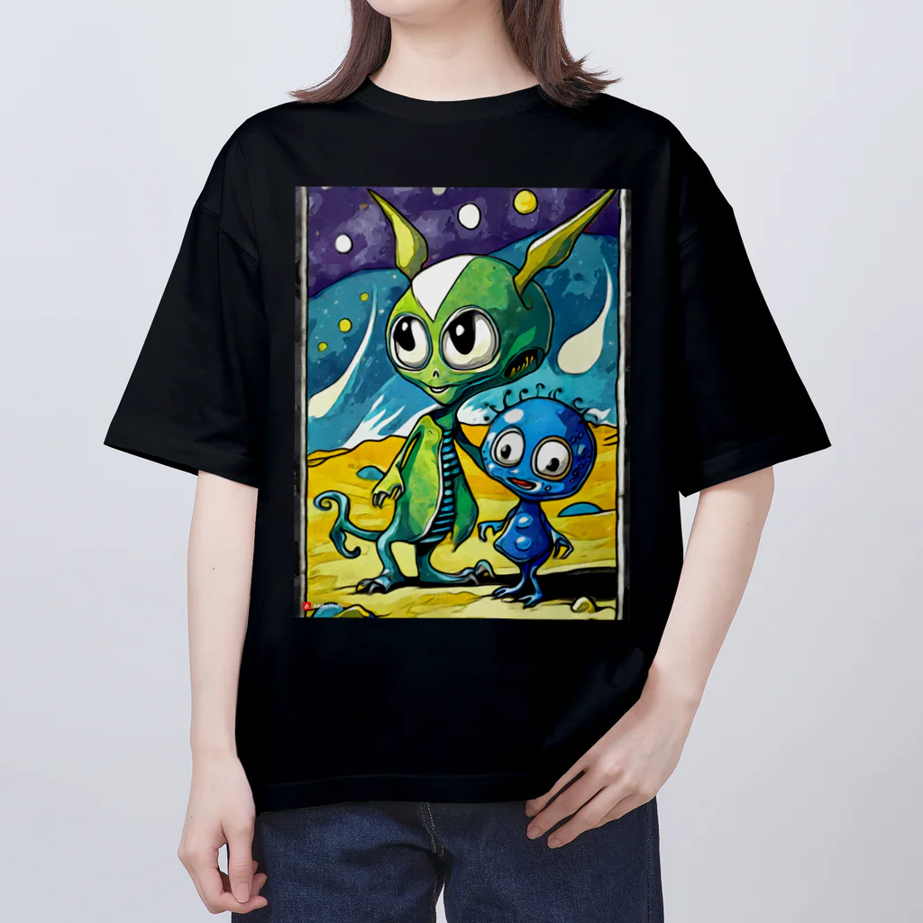 Paonのズーの可愛い宇宙人 Oversized T-Shirt