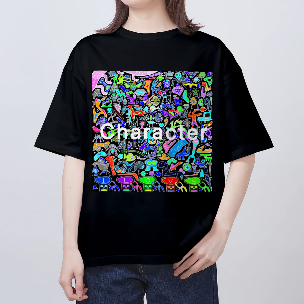 キドニー卍のキャラクターネガ！ Oversized T-Shirt