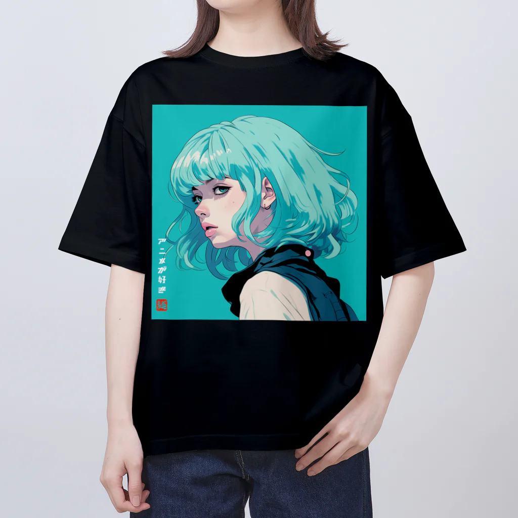 PuruPuruPunkのアニメが好き (01) オーバーサイズTシャツ