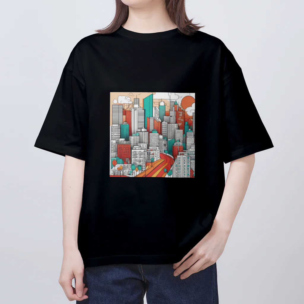 ANTARESのアーバンアート オーバーサイズTシャツ