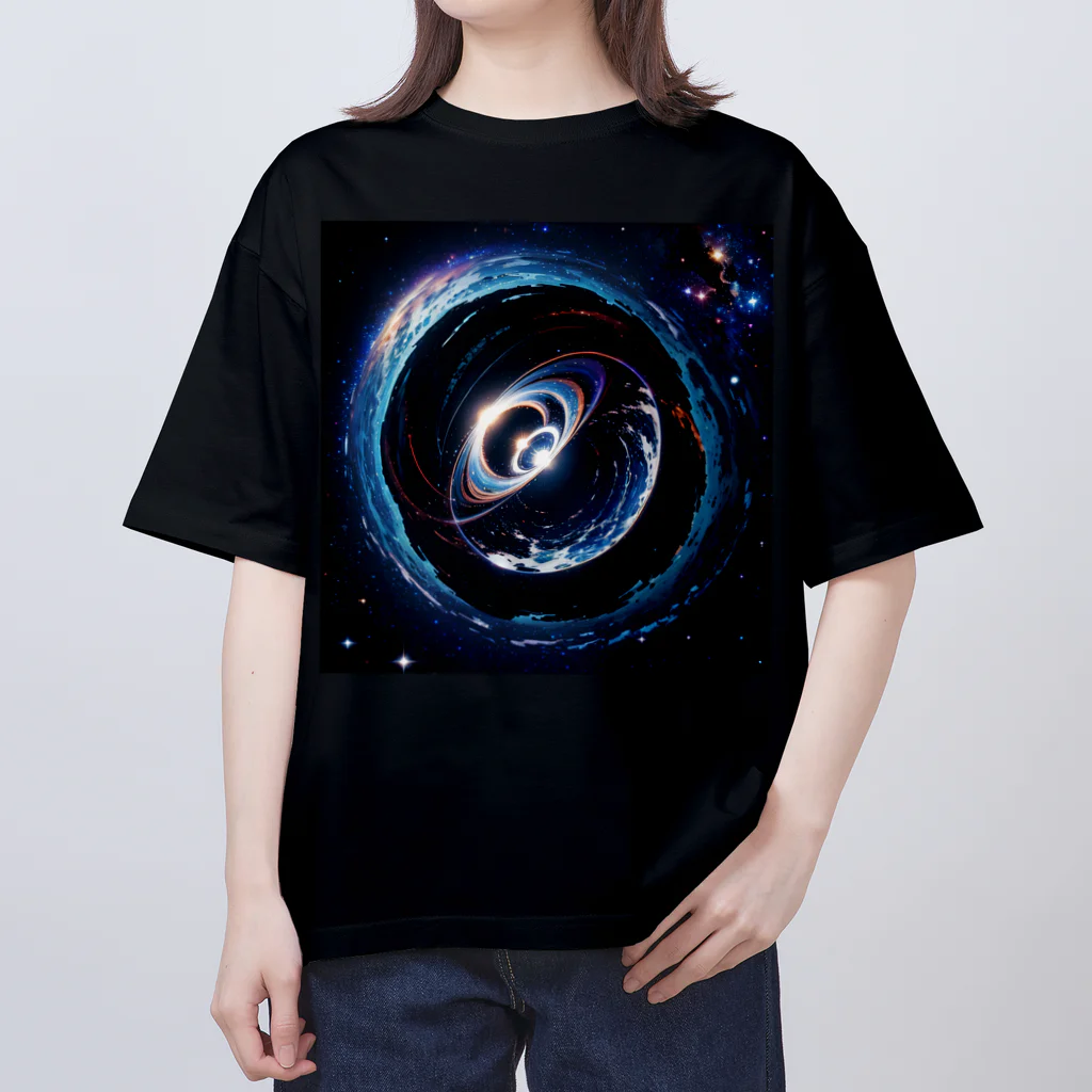 紅藤コミミズクの螺旋宇宙 Oversized T-Shirt