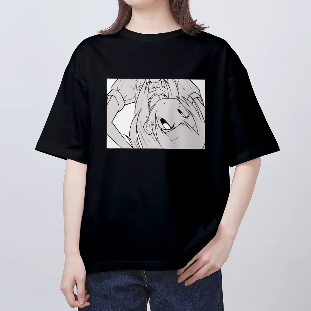 やきえび_ちゃんのさかさまメイド女の子 Oversized T-Shirt