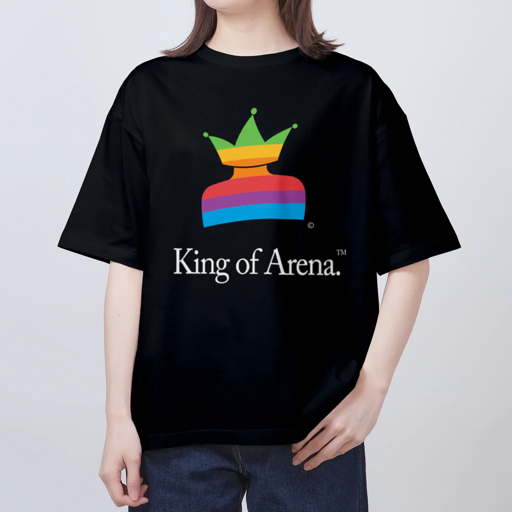 King of Arenaの"Think Arena" Rainbow Logo Oversized T-Shirt