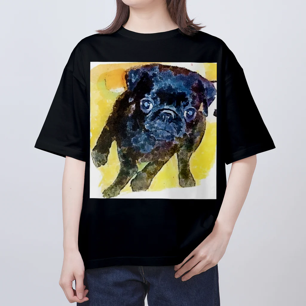 KenHana ハウスのパグ犬　グッズ Oversized T-Shirt