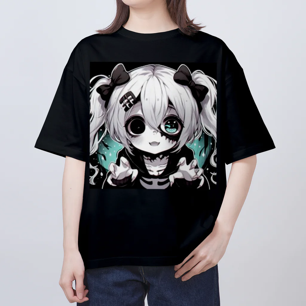 saitou1x4のホラー　かわいいグール１ オーバーサイズTシャツ