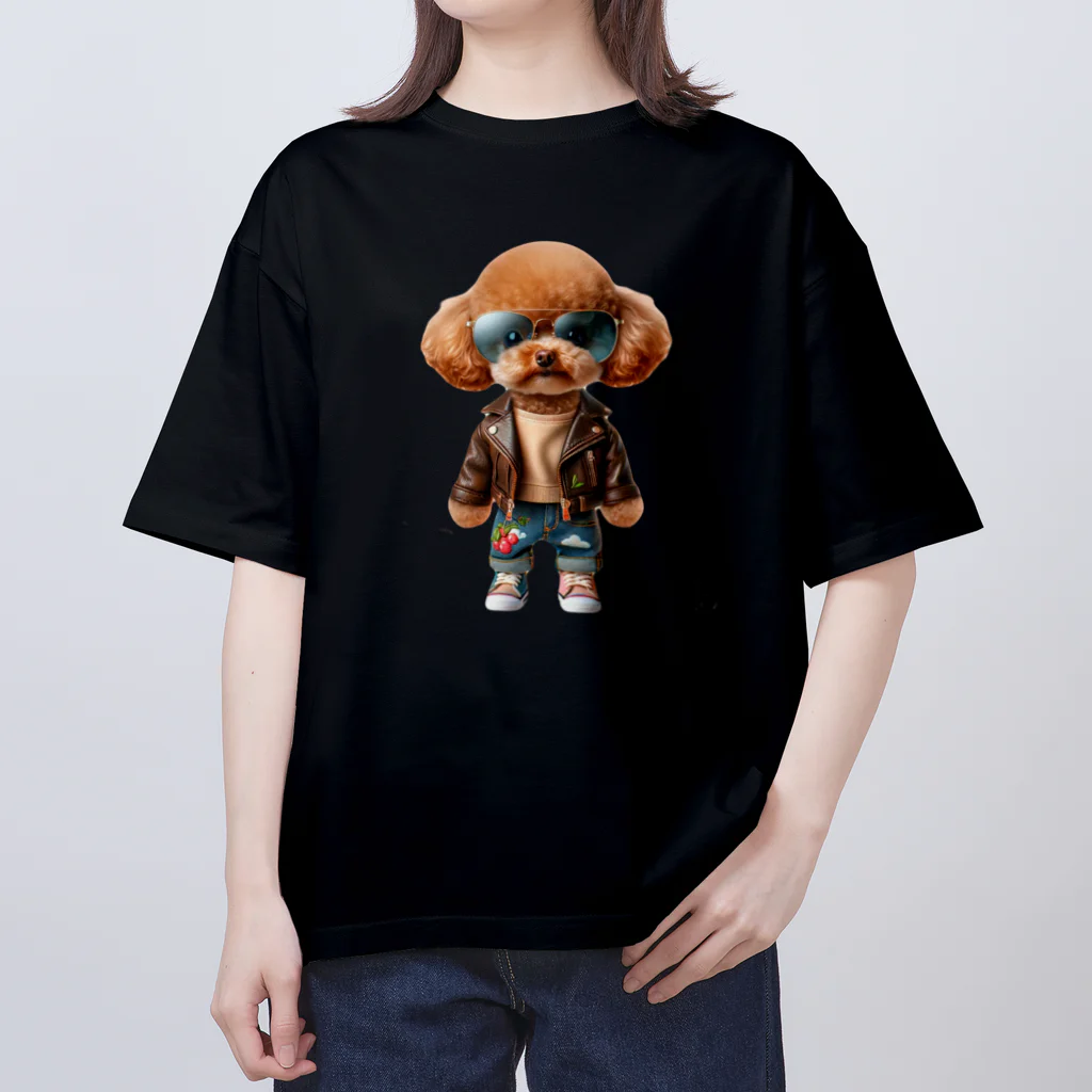 TABO1192のトイプードルのひかるくん Oversized T-Shirt