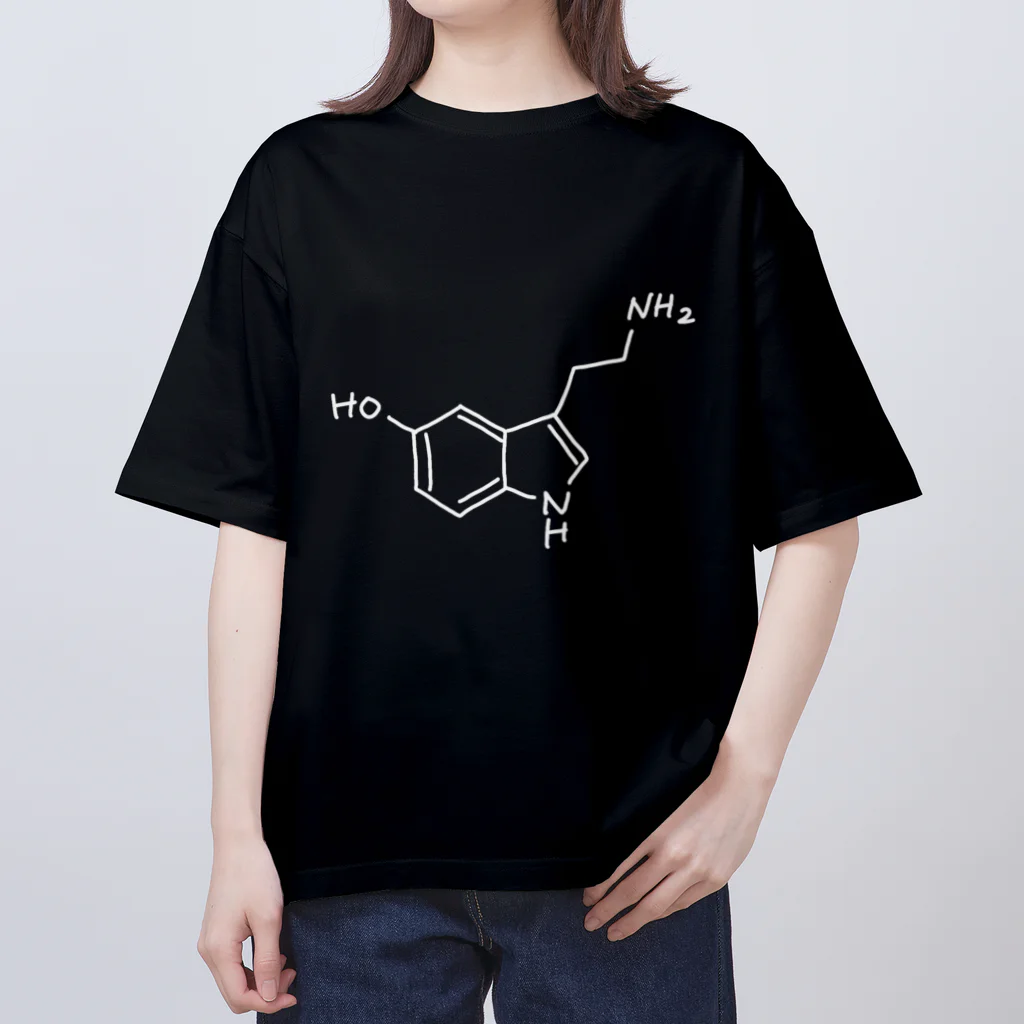 シンプルなケミカルたち。の精神安定 セロトニン (ホワイト)  Serotonin (White) オーバーサイズTシャツ