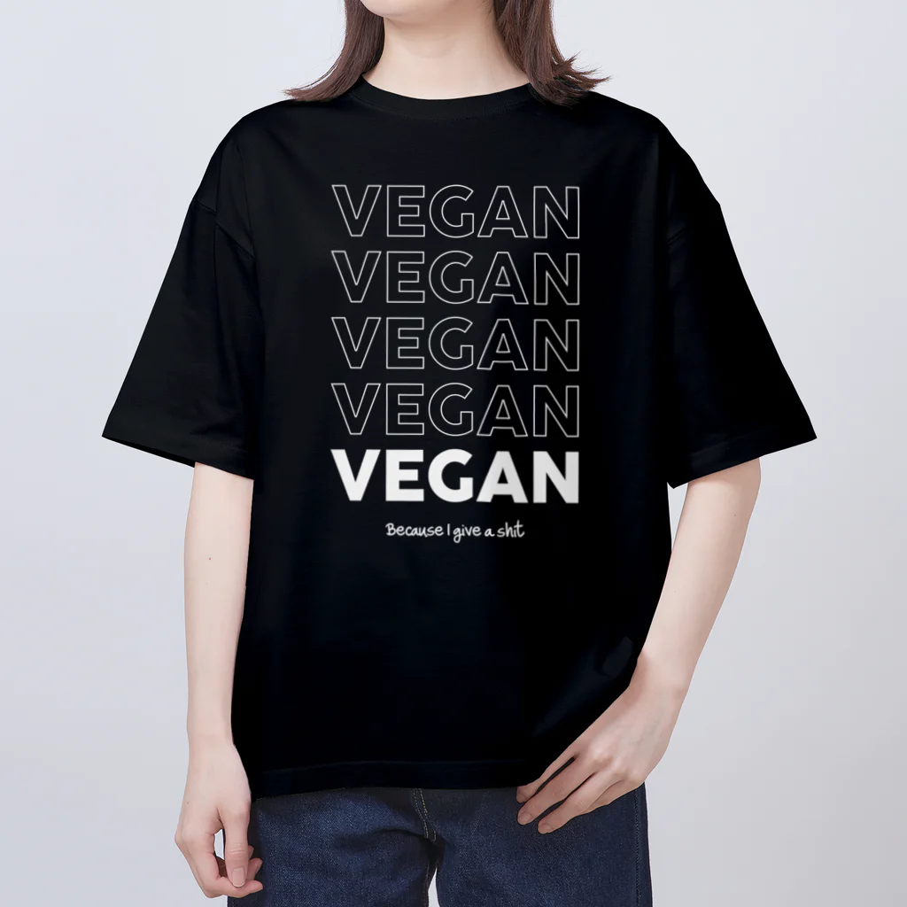 Let's go vegan!のBecause I give a **** オーバーサイズTシャツ