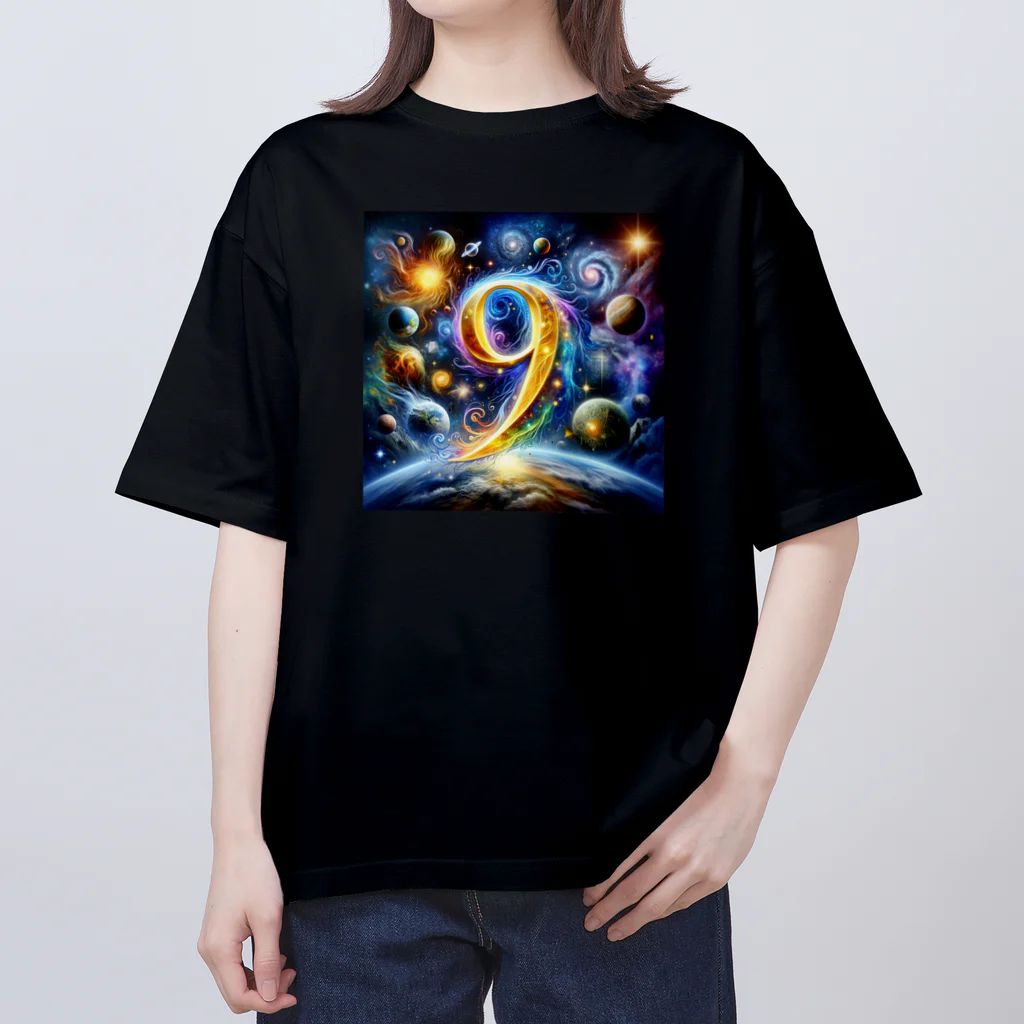 Super_Bluemoonの神秘的な数字 No.9🎵 オーバーサイズTシャツ