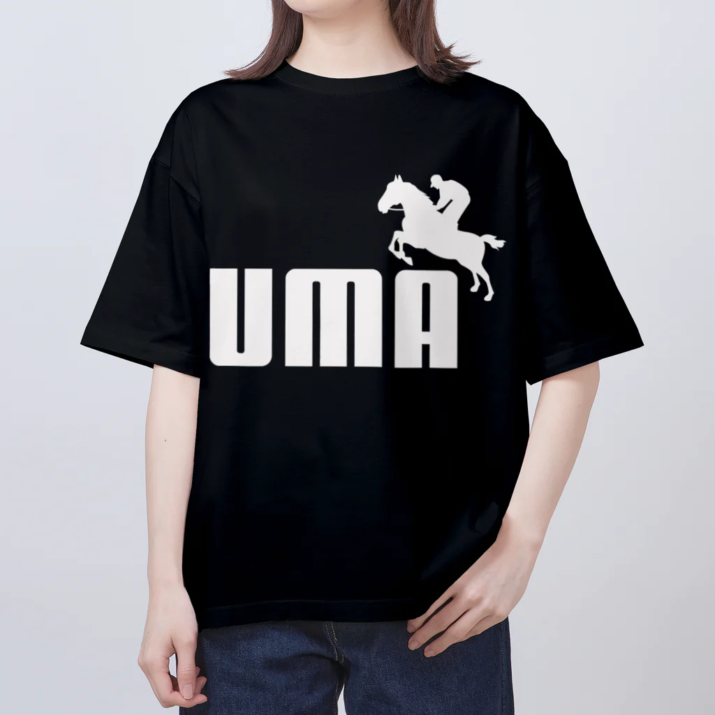 牛川 暗のグッズショップのUMA（白） オーバーサイズTシャツ