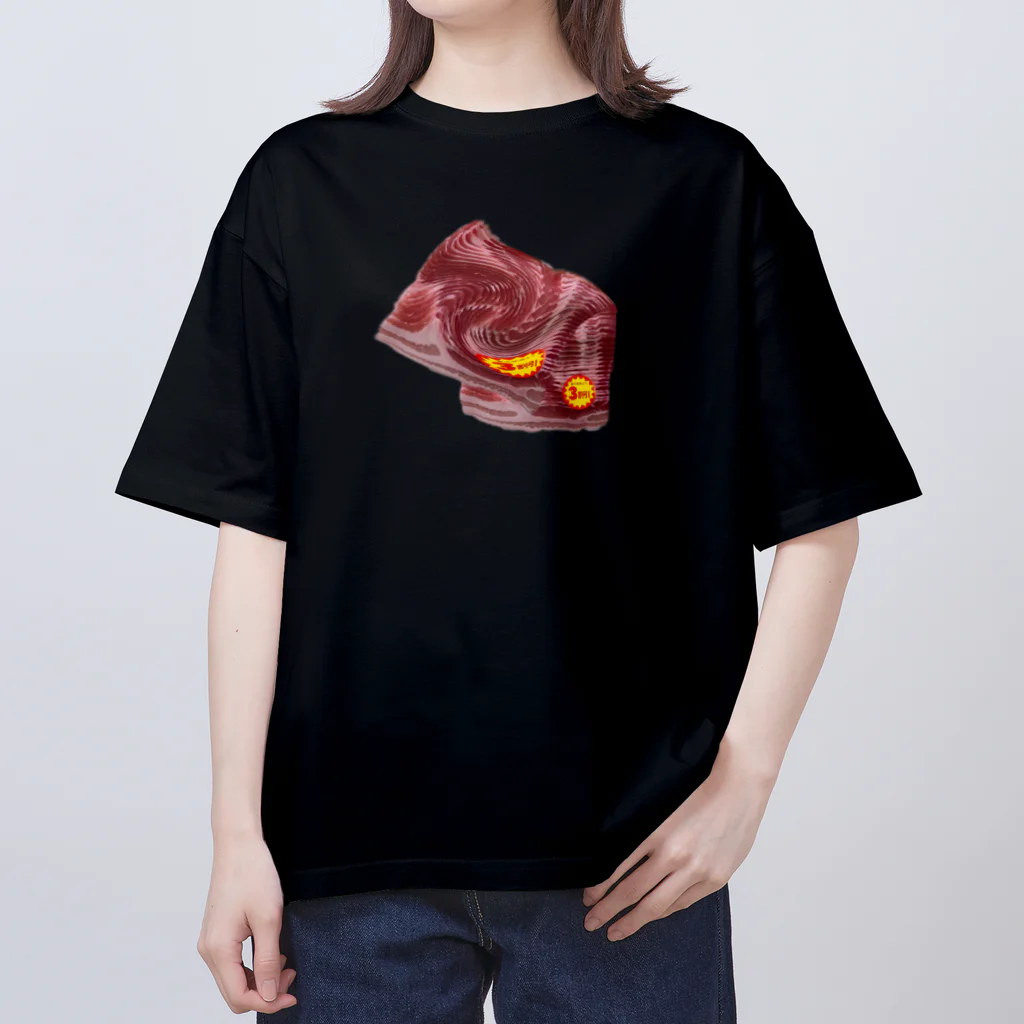 イエネコの豚バラレイヤーズ Oversized T-Shirt