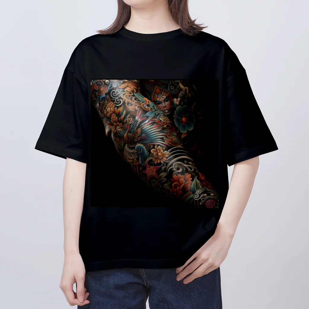 ⭐️digital aRt iChi⭐️の☆大人気☆ 刺青 タトゥー オーバーサイズ カットソー Tシャツ メンズ レディース オーバーサイズTシャツ