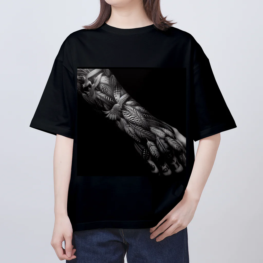 ⭐️digital aRt iChi⭐️の☆大人気☆ 刺青 タトゥー オーバーサイズ カットソー Tシャツ メンズ レディース Oversized T-Shirt