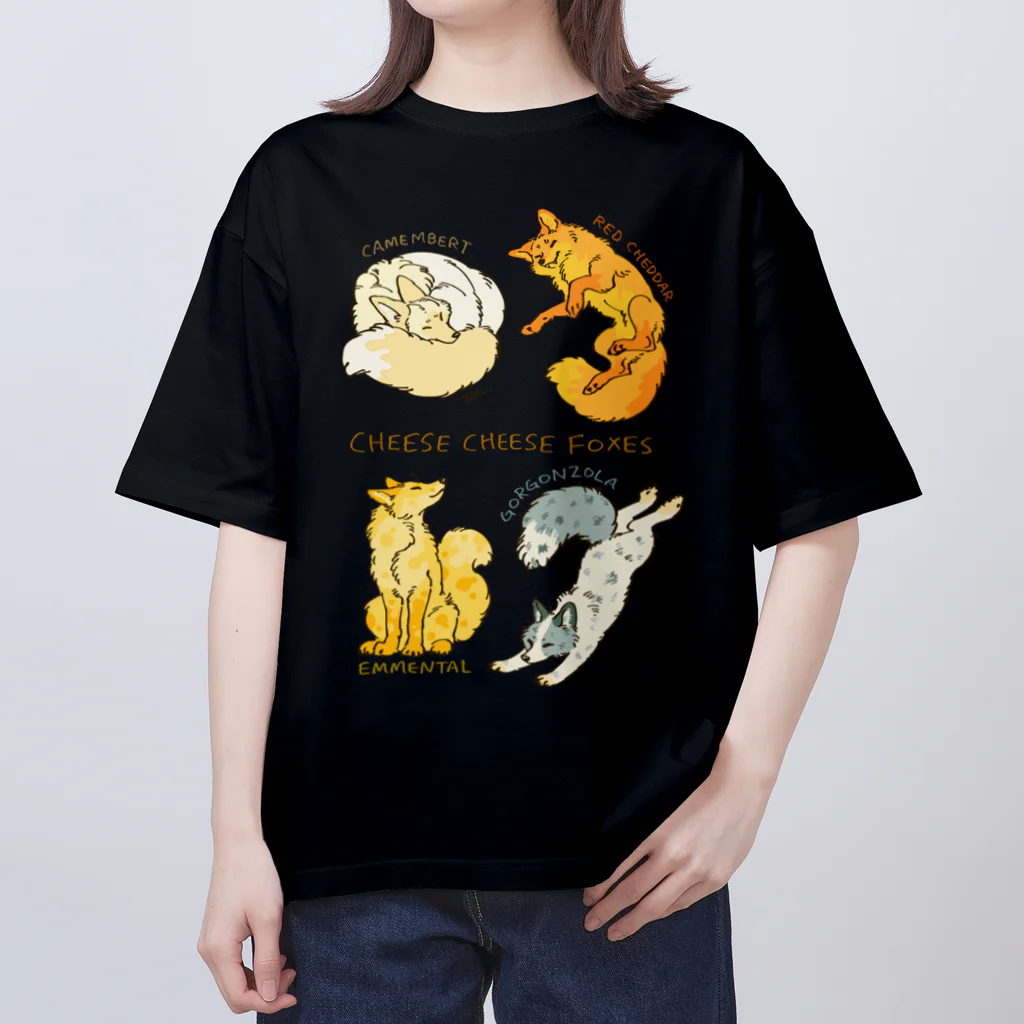 タタナ幻獣館のCHEESE CHEESE FOXES オーバーサイズTシャツ