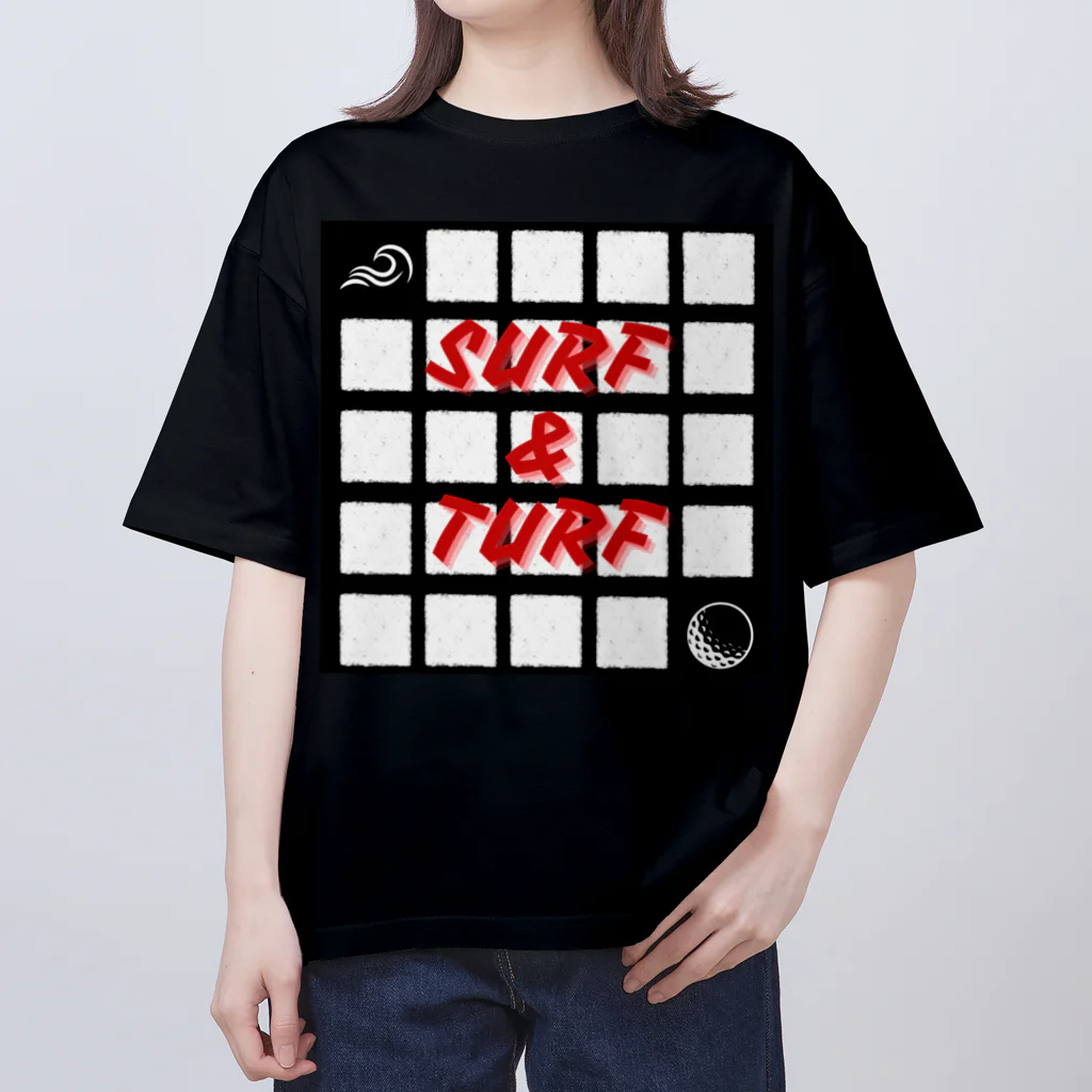 THREE;RIDE_Surf/Skate/SnowのTHREE RIDE ：SURF AND TURFＴシャツ Oversized T-Shirt