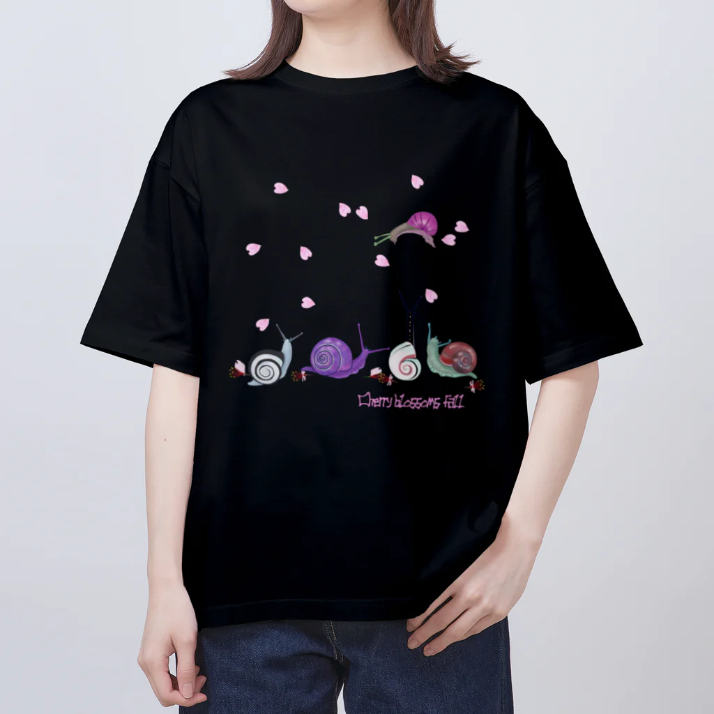 nachau7のカタツムリの道草2 オーバーサイズTシャツ