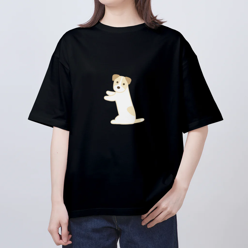 ジャックラッセルテリアのお店の上手なおすわり Oversized T-Shirt