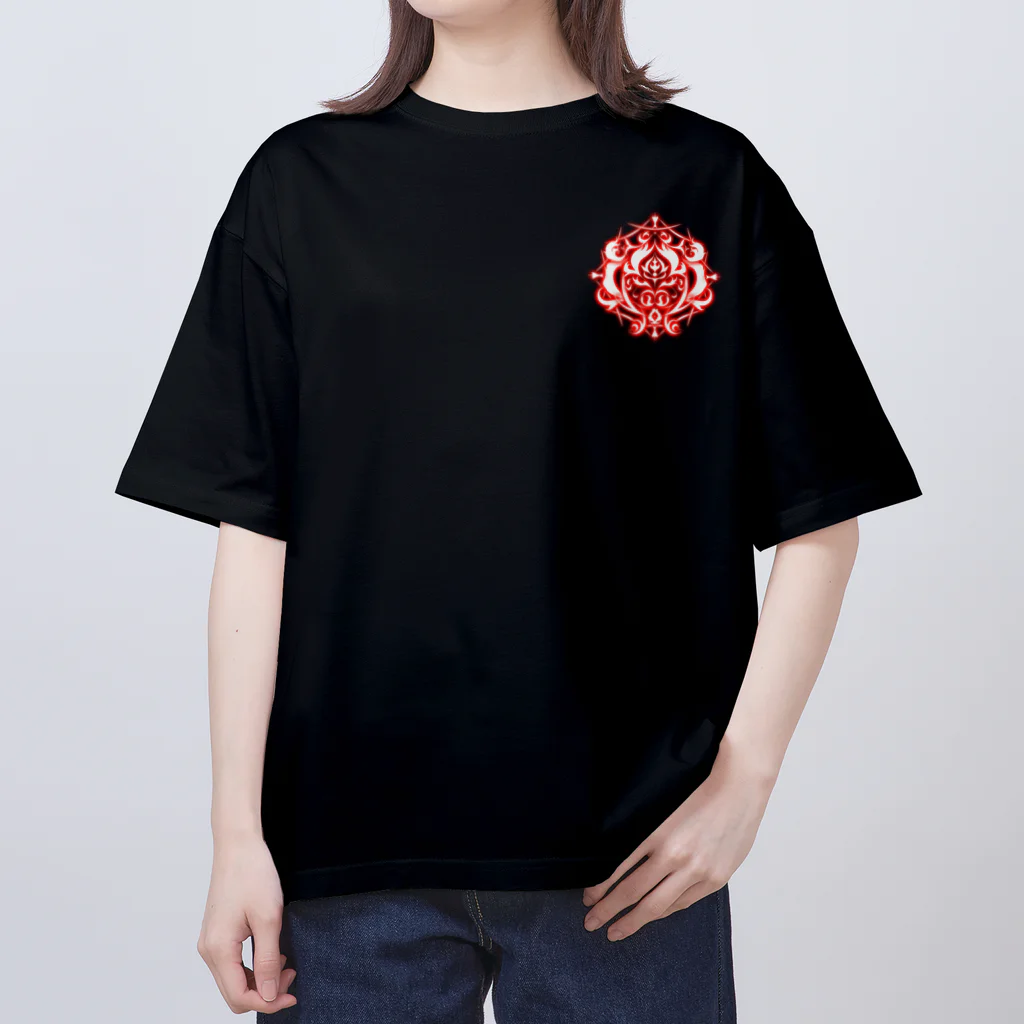 *えあてぃれん*の炎の魔法陣 オーバーサイズTシャツ