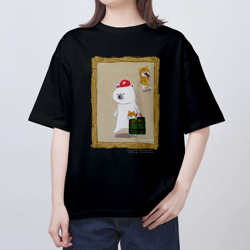 ポケファス ショップの【ショッピングバッグインドッグのバックにホットドッグドッグ】TS Oversized T-Shirt