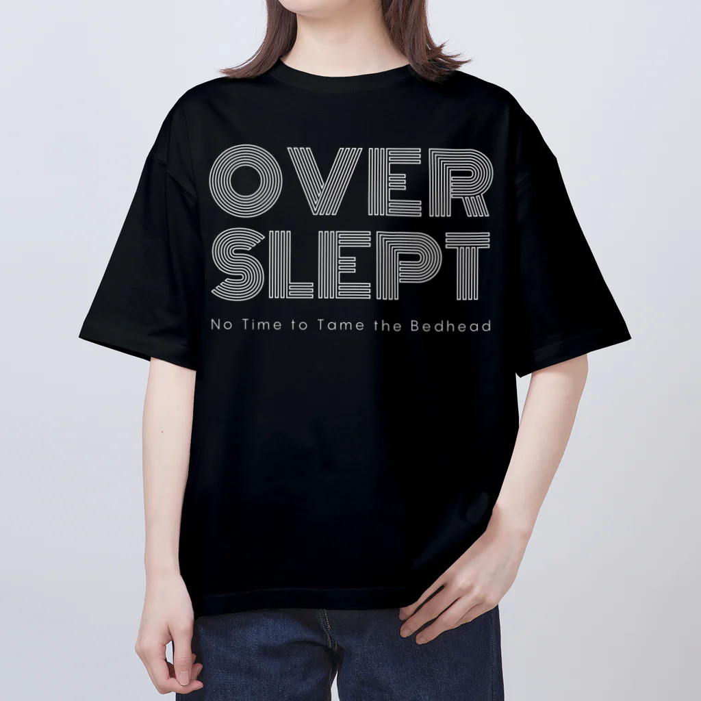 chataro123のOverslept: No Time to Tame the Bedhead オーバーサイズTシャツ