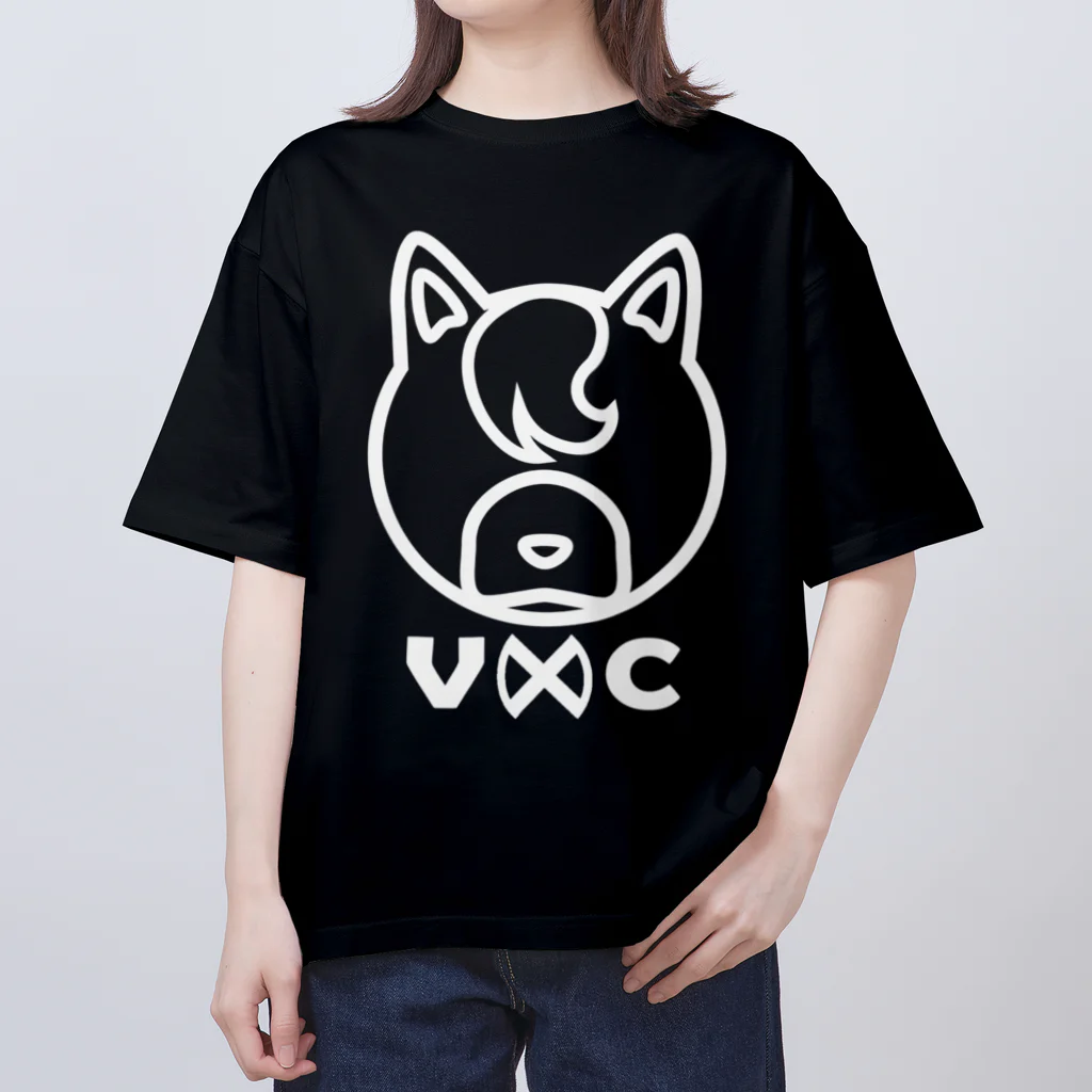 VIRTUAL CROSSのShiba Logo white  オーバーサイズTシャツ