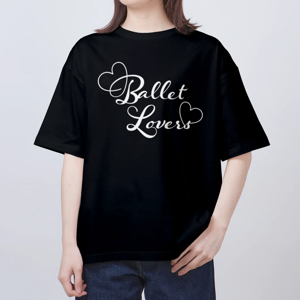 Saori_k_cutpaper_artのBallet Lovers white Oversized T-Shirt