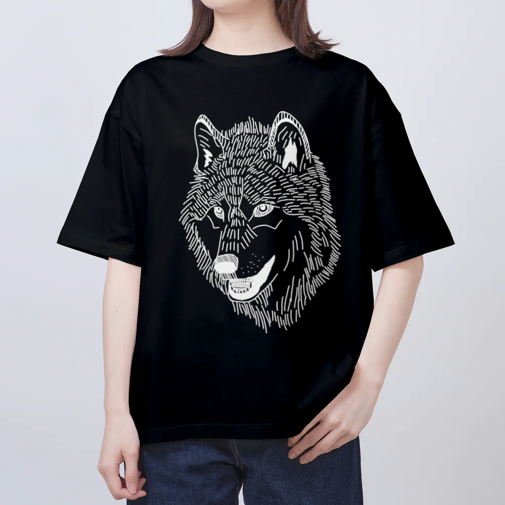 羽深の玩具の【復刻】獣TシャツBLACK Oversized T-Shirt