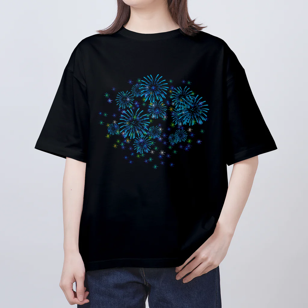 nachau7の打ち上げ花火-20 オーバーサイズTシャツ