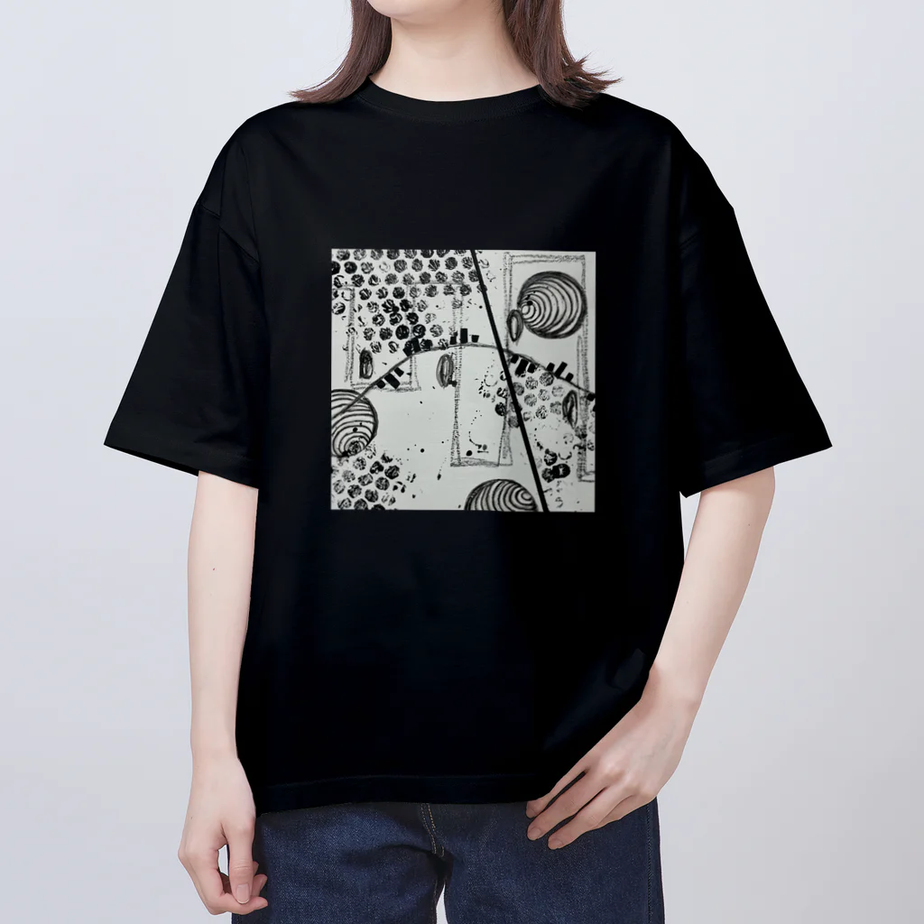 hananosekaiのリズム オーバーサイズTシャツ