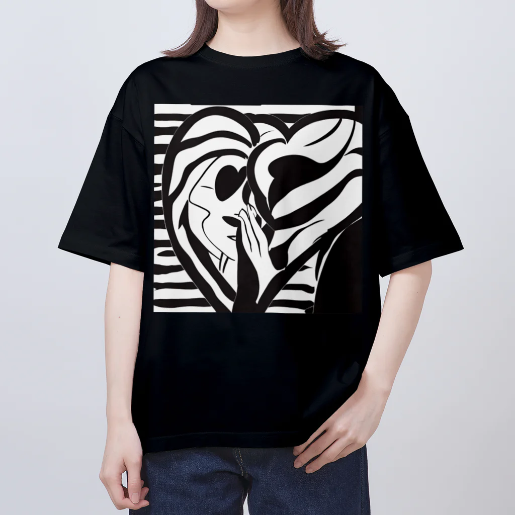 kensuke Ouchiのデザインハート Oversized T-Shirt