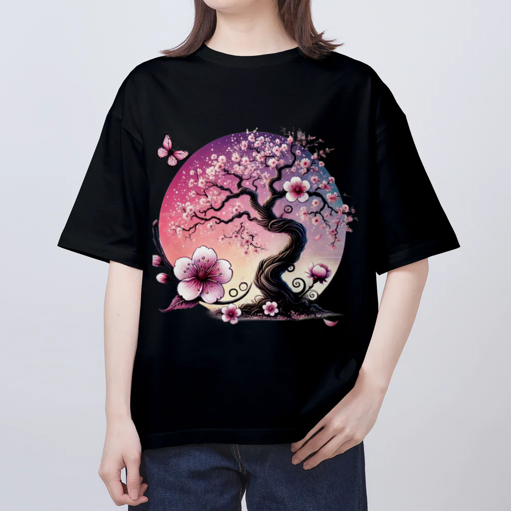 Sumyの夢幻の桜 オーバーサイズTシャツ