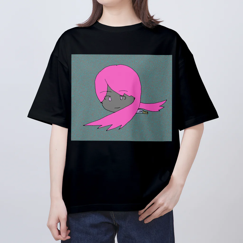 水草のナウ・ガール４５ オーバーサイズTシャツ