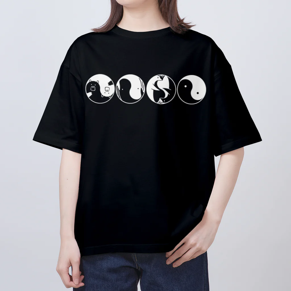 こへだの陰陽（濃色用） Oversized T-Shirt