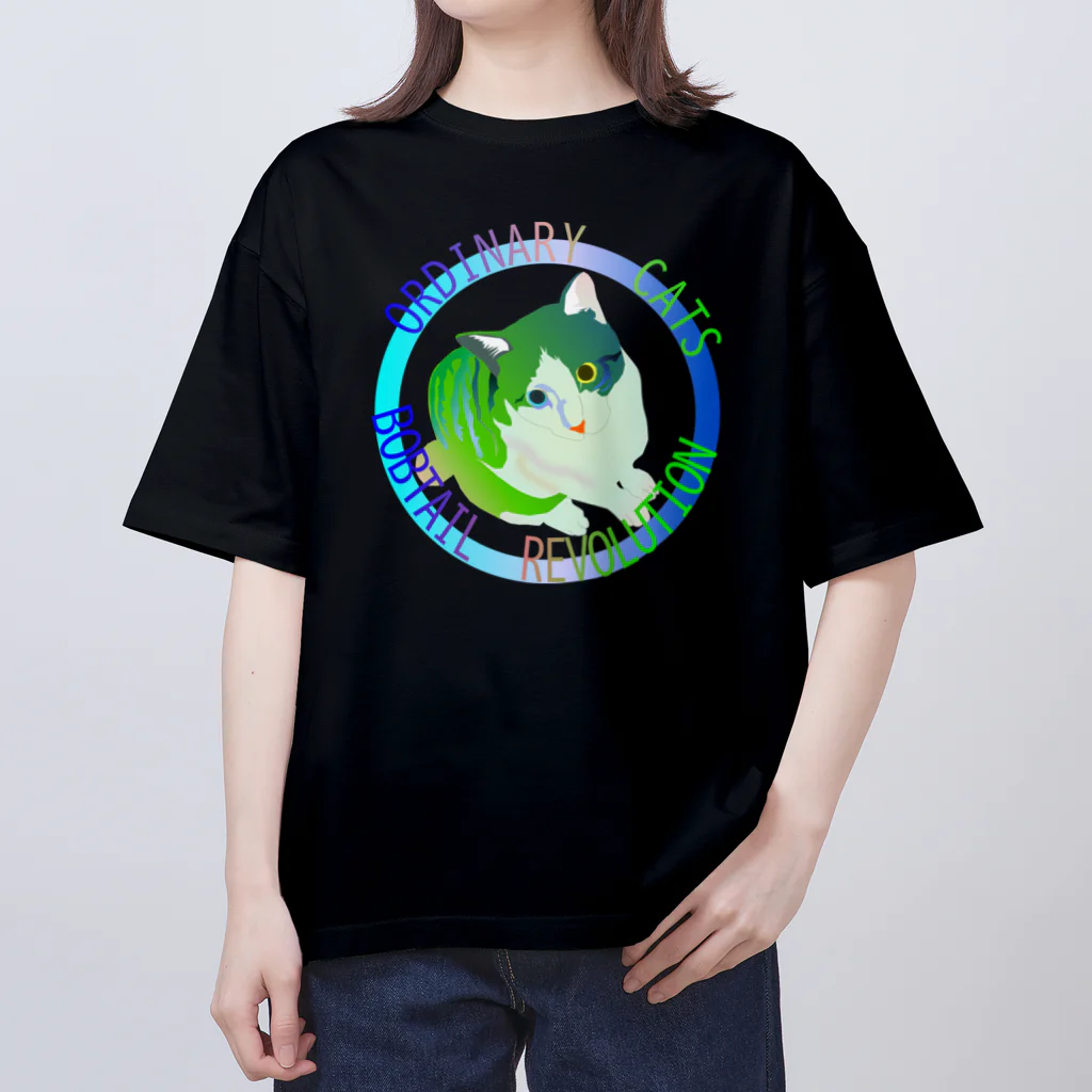 『NG （Niche・Gate）』ニッチゲート-- IN SUZURIのOrdinary Cats03h.t.(冬) Oversized T-Shirt