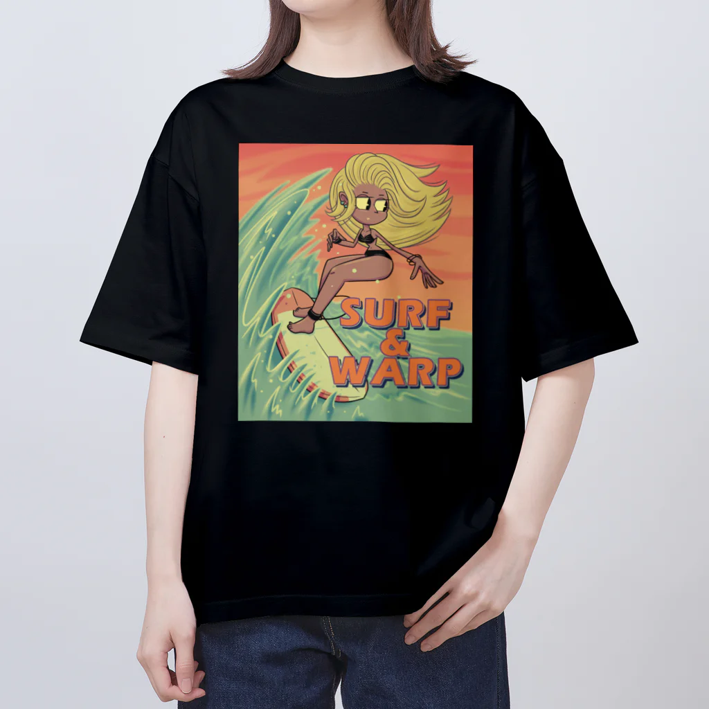 nidan-illustrationの"SURF & WARP" Oversized T-Shirt